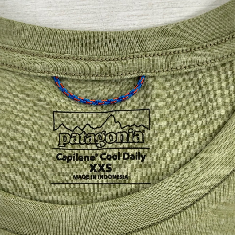 Patagonia Capilene Cool Daily Shirt Womens XXS Green Heather Hiking Tee Outdoor - Picture 8 of 13